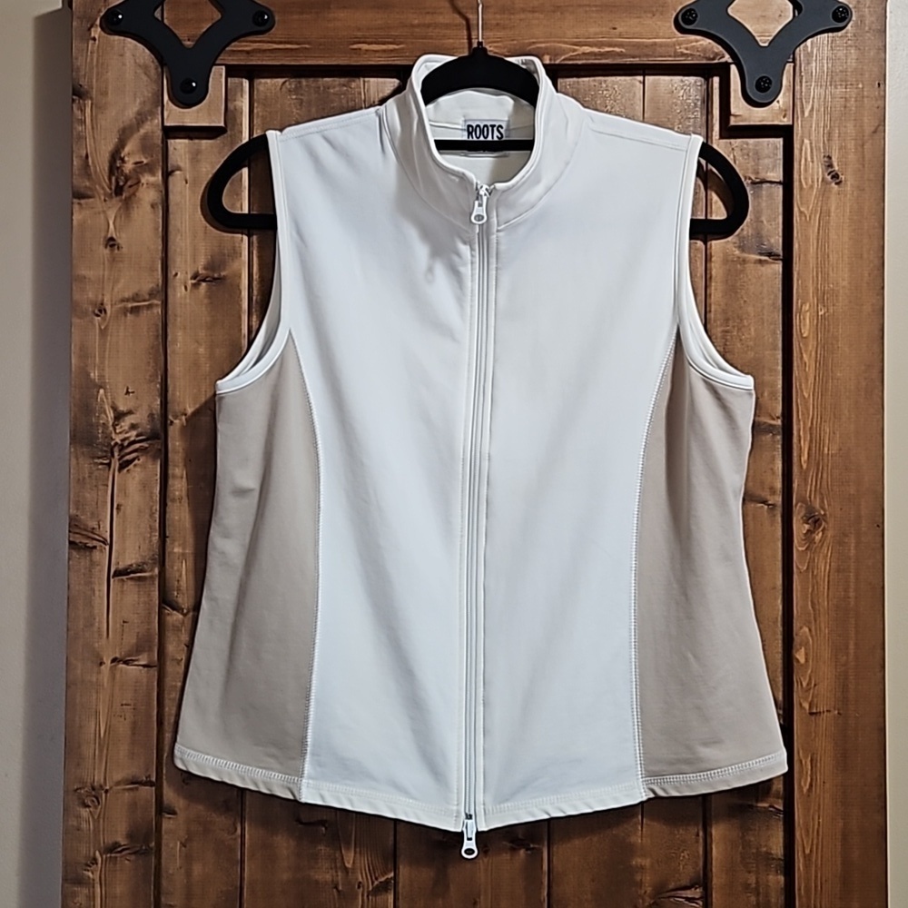 Roots Athletics Sleeveless Vest w/ Two-Way Zip, Est. Large